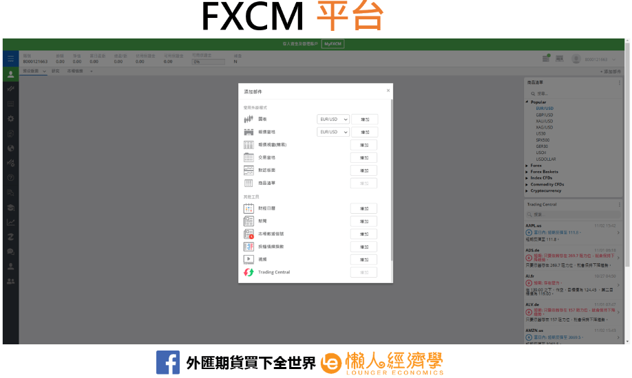 FXCM 福匯交易平台 