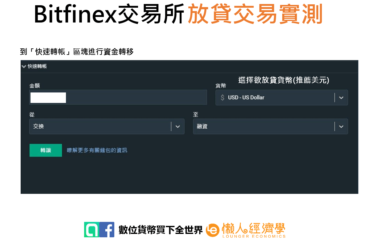 Bitfinex放貸交易3