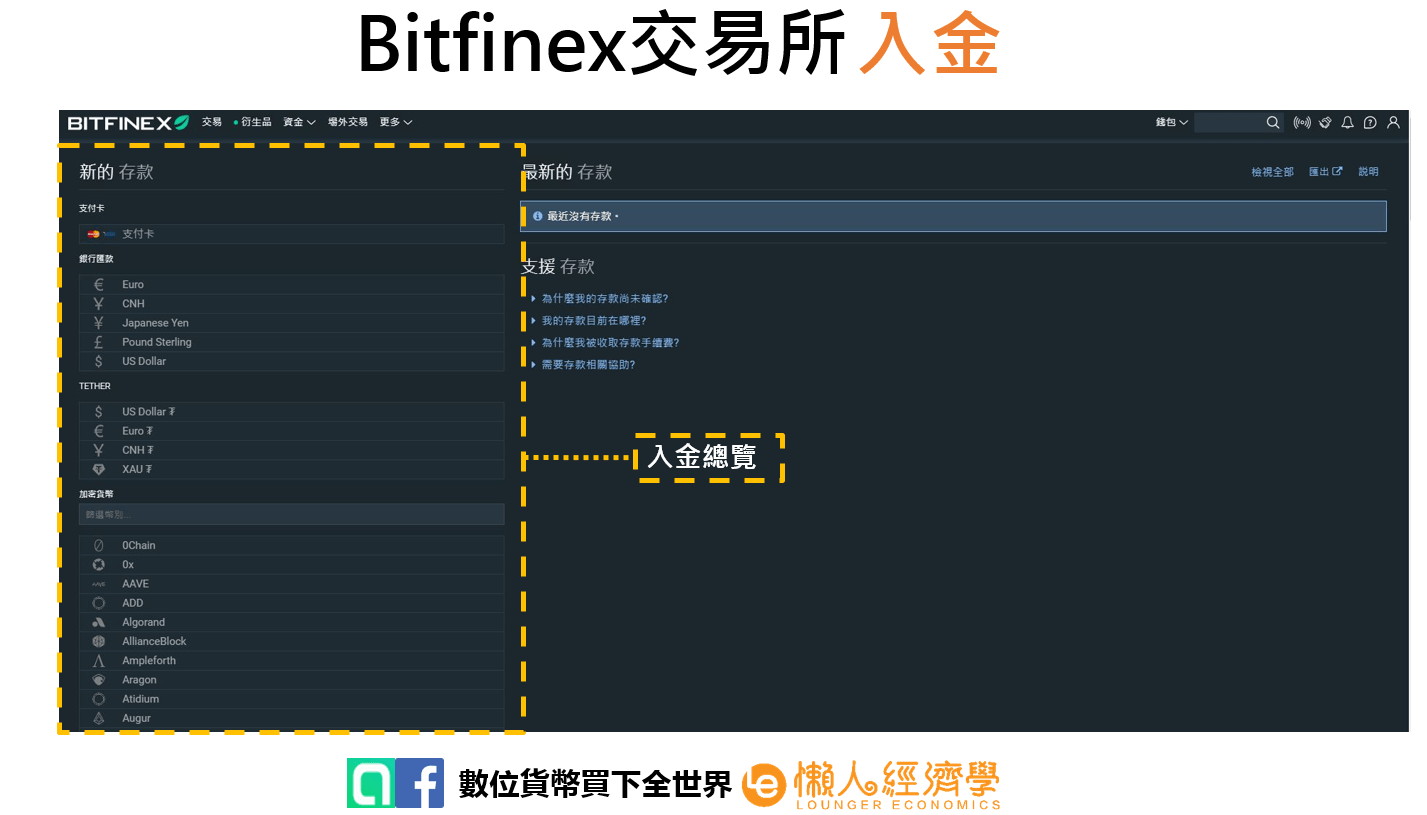 Bitfinex入金