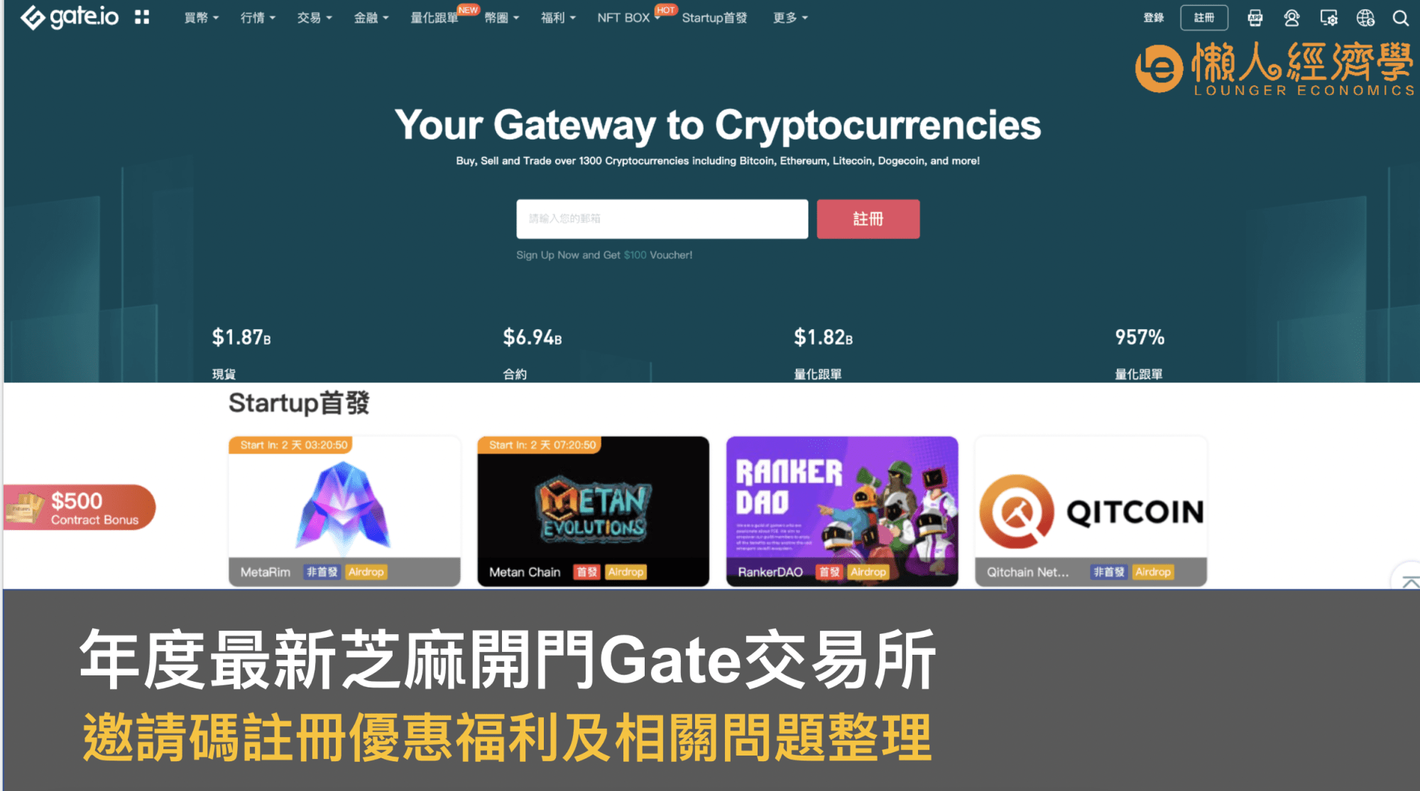 Gate.io 邀請推薦碼送20%手續費返佣、5,500U理財體驗金，芝麻開門優惠福利及相關問題整理
