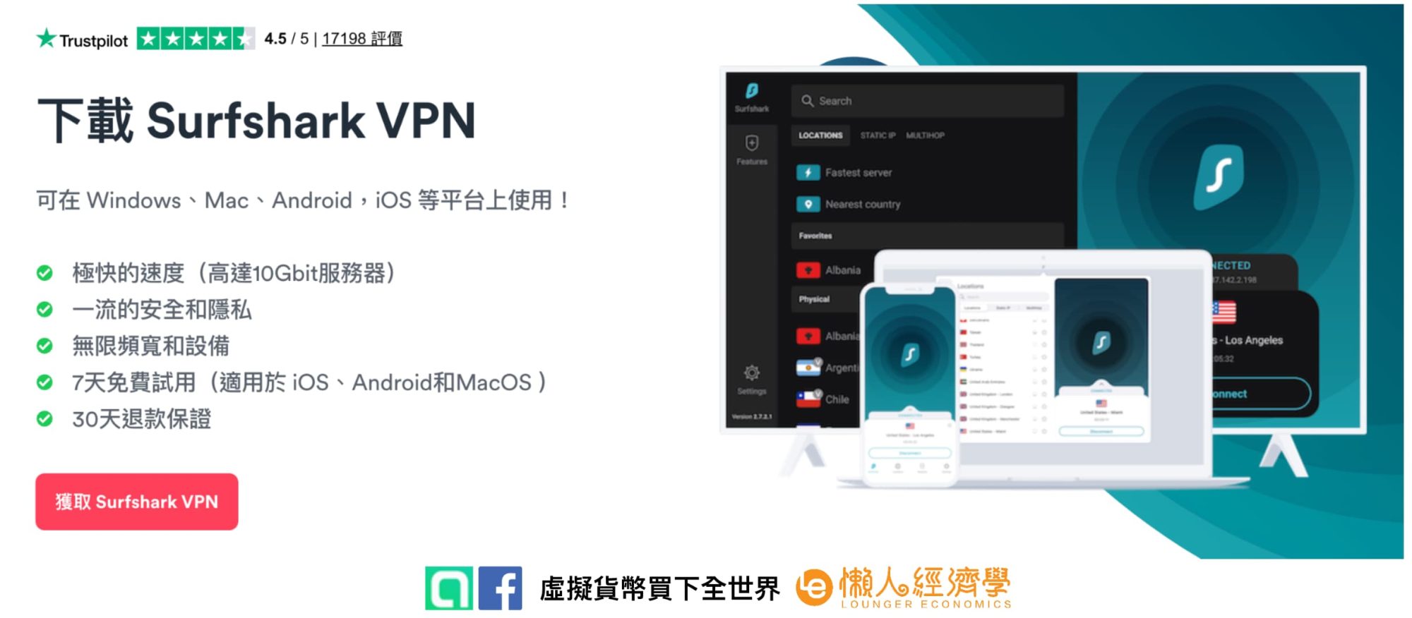 推薦台灣人使用 Surfshark VPN 嗎？